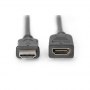 Digitus | Male | 19 pin HDMI Type A | Female | Black | 19 pin HDMI Type A | 5 m - 3